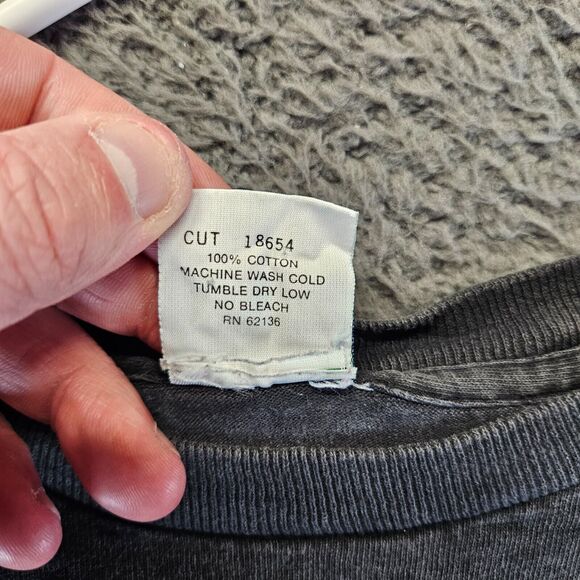 Vintage‎ Guess USA T-Shirt Men Size Large Black Graphic Tee Short Sleeve - Picture 7 of 9